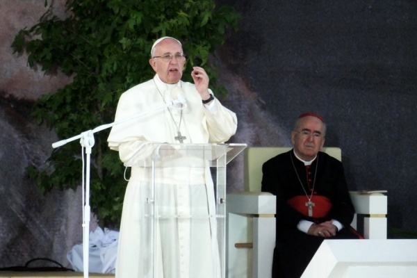 papież franciszek na błoniach